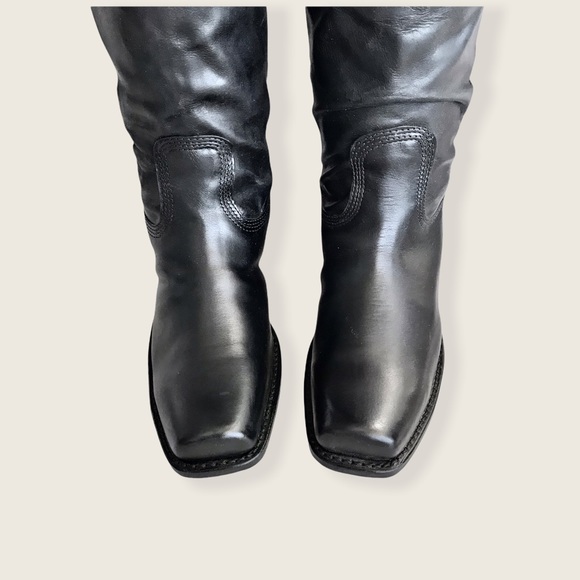 Frye 150th Anniversary Cavalry 12L Black Leather Casual Vintage Tall WesternBoot - Picture 9 of 15